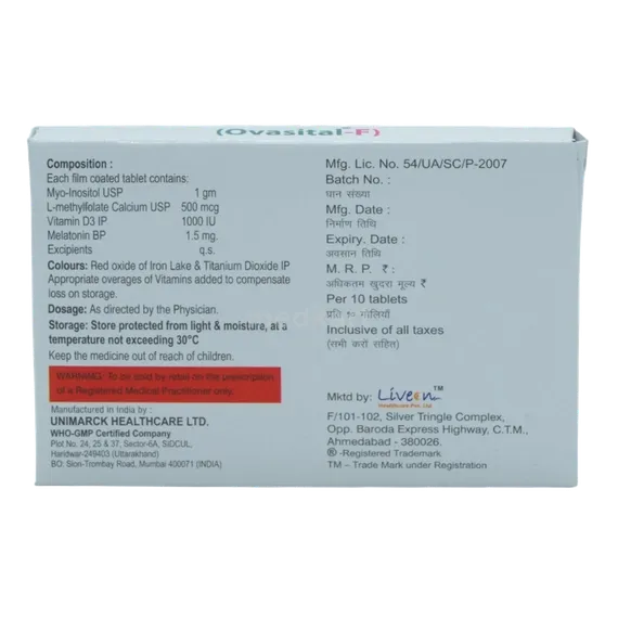 ovasital f tablet 10's